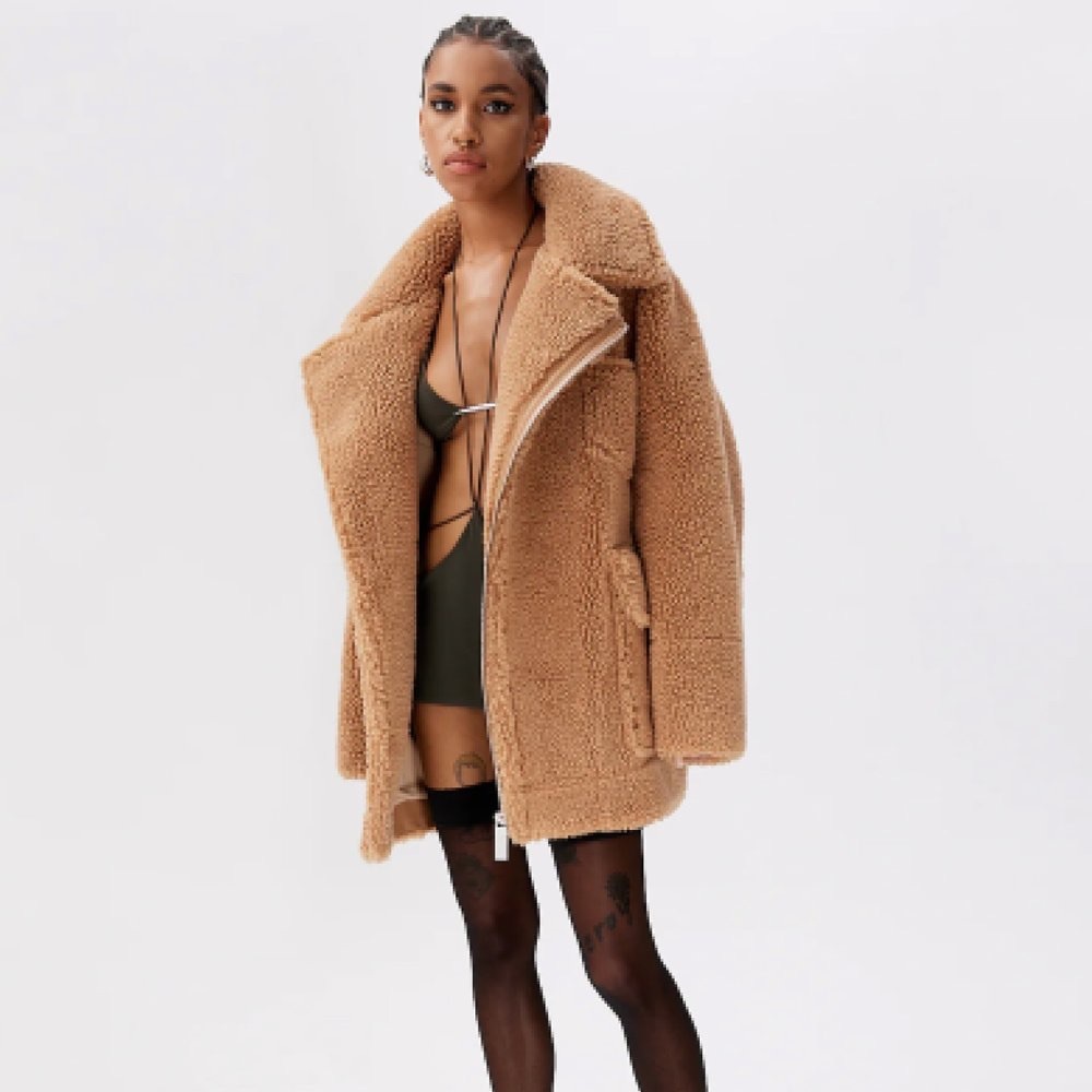 Brandon Blackwood Teddy Coat NWT XL